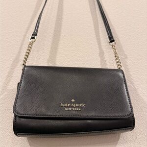 Kate Spade Black Leather Crossbody Bag